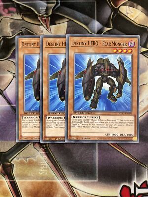 3x Destiny HERO - Fear Monger - SGX1-ENB06 - Common - NM-image