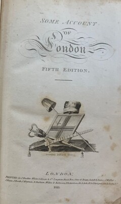 1813 Some Account of London by Thomas Pennant, Fifth Edition, w/ Map of London-image