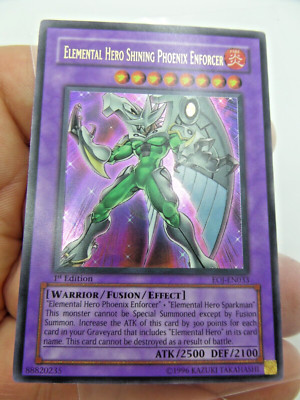 Yugioh Elemental Hero Shining Phoenix Enforcer 1st Edition EOJ-EN033 NO RETURN10-image