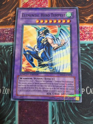 Yu-Gi-Oh! TCG Elemental Hero Tempest MF02-EN001 Parallel Rare Limited MP-image