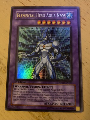 Yugioh! LP Elemental Hero Aqua Neos - POTD-EN031 - Ultra Rare - 1st Edition-image