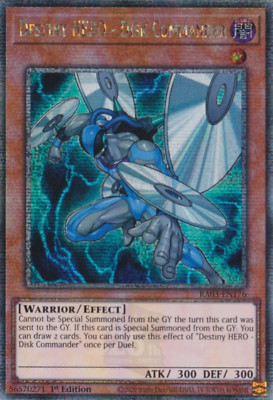 1X NM Destiny HERO - Disk Commander - RA03-EN176 - Quarter Century Rare 1st Ed-image