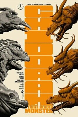 Ghidorah The Three Headed Monster Godzilla Print Mondo Phantom City Creative 225-image