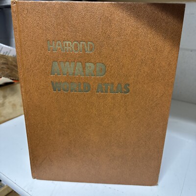 VTG Hammond Award World Atlas 1967 Hardback Book Volume Maps & Radio-image