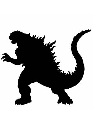Godzilla Creative Stencil Template Reusable for Wall Art, DIY Crafts, Fabric Pai-image