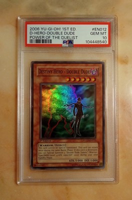 Yu-Gi-Oh 2006 Destiny Hero - Double Dude PSA 10 GEM MINT POTD-EN012 1st Ed Super-image