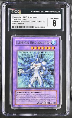 CGC 8 Yu-Gi-Oh! Elemental HERO Aqua Neos POTD-EN031K Redemption (STOCK PHOTO)-image