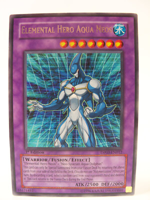 1996 Elemental Hero Aqua Neos DP03-EN012 1st Edition Yugioh Card-image