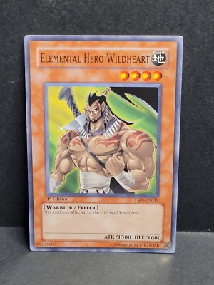 Yu-gi-oh! TCG Elemental Hero Wildheart YSDJ-EN019 1st Edition Common-image