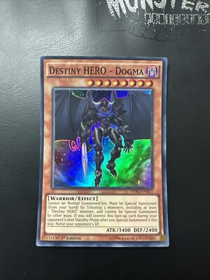 YUGIOH DESTINY HERO DOGMA SUPER RARE DESO-EN011 1ST EDITION -image