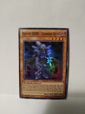 Yu-Gi-Oh! TCG Destiny HERO - Diamond Dude Destiny Soldiers DESO-EN009 1st Editi…-image