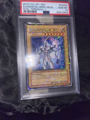 PSA 10 Elemental Hero Neos Duel Terminal 1 DT01-EN005 Gem Mint Yugioh 2010-image
