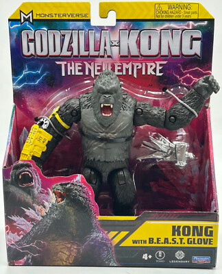GODZILLA X KONG THE NEW EMPIRE KONG WITH BEAST GLOVE PLAYMATES FIGURE NIB 2024-image