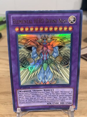 Yugioh Elemental HERO Divine Neos LCGX-EN077 Ultra Rare 1st Edition NM-image