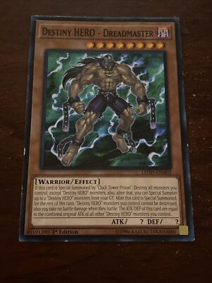 Yugioh! Destiny HERO - Dreadmaster LEHD-ENA03 Common 1st Edition B7480-image