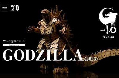 Bamboo Art Godzilla -1.0 (2023) Wa-Gu-Mi Model Kit Figure 3D Puzzle Japanese Art-image