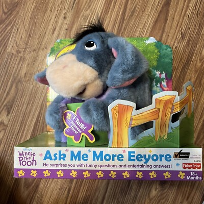 Vintage 1999 Fisher-Price Disney Winnie the Pooh ASK ME MORE EEYORE-image