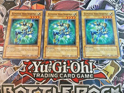 ***3x Elemental Hero Sparkman 3x*** DP1-EN004 | Common Unlimited Ed | YuGiOh! NM-image