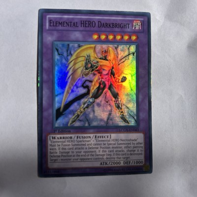 Yugioh Elemental HERO Darkbright LCGX-EN063 1st Edition Super Rare Holo - LP-NM-image