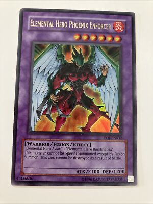 Elemental Hero Phoenix Enforcer - Ultra Rare EOJ-EN032 - LP - YuGiOh-image