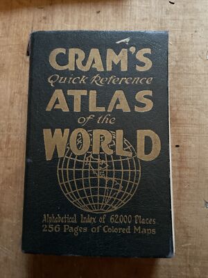 Cram's QUICK Reference Atlas of World, Color Maps-image