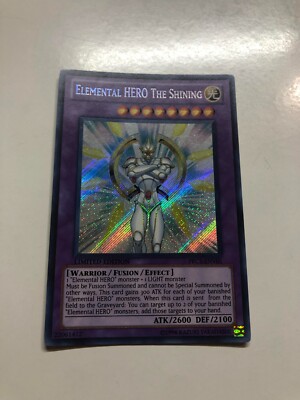 USA Seller Yugioh  Elemental Hero the Shining PRC1-ENV01 Secret Rare NM-image