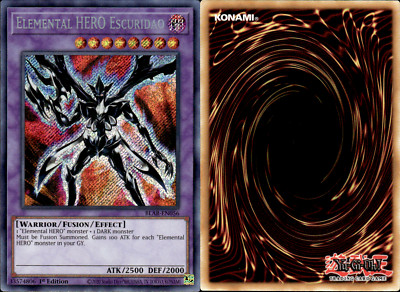 Elemental Hero Escuridao BLAR-EN056 Secret Rare 1st Edition YuGiOh NM-image
