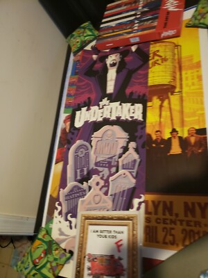 MONDO Undertaker Variant Edition Tom Whalen Poster print WWE WWF -image