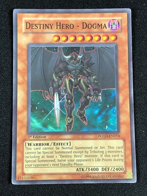 YUGIOH DESTINY HERO DOGMA POTD-EN014 1ST SUPER (MP)-image