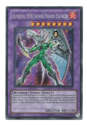 Elemental HERO Shining Phoenix Enforcer LCGX-EN139 Secret Rare Yu-Gi-Oh Card New-image