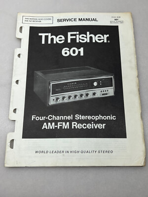 Fisher Model 601 Original Service Manual Free Shipping-image