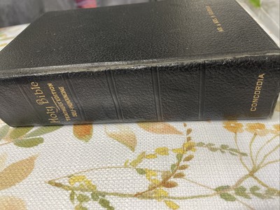 1932 THE HOLY BIBLE Concordia Teacher's Edition GOLD Leather Richard E Brandt-image