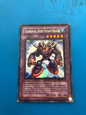 YUGIOH Ultra Rare Elemental Hero Steam Healer DP1-EN013 PLAYED-image