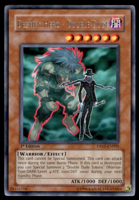 Yu-Gi-Oh! Destiny Hero - Double Dude #DP05-EN005 1st Edition Near Mint-image