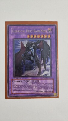 Yugioh! Elemental Hero Dark Neos Ultimate Rare 1st Edition English Near Mint-image