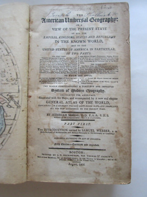 1805 AMERICAN UNIVERSAL GEOGRAPHY, 