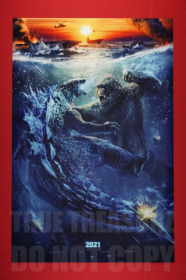 Godzilla Vs Kong 2021 Battle Underwater Sunset Movie Poster 24X36 New GZ2B-image