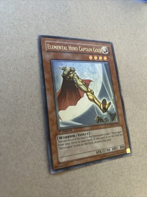 Ultimate Rare Elemental Hero Captain Gold FOTB-EN014 1st Edition Yugioh Nm-image
