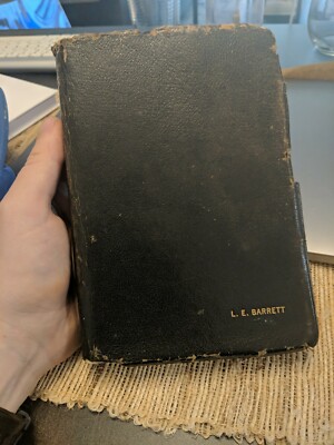 Oxford 1945 Holy Bible Scofield Reference Morocco Leather Lined Silk Sewed Fac 1-image