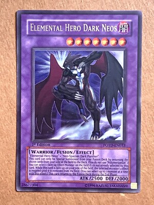 yugioh Elemental Hero Dark Neos POTD-EN033 1st Edition Ultra Rare Near Mint-image