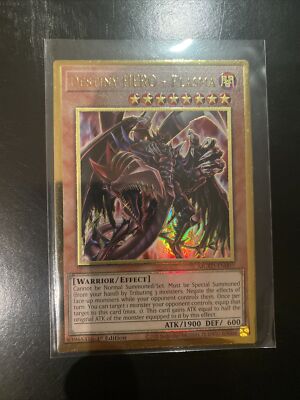Yugioh Destiny HERO - Plasma MGED-EN007 Gold Rare 1st Edition NM-image