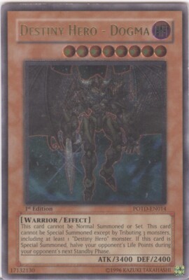 DESTINY HERO- DOGMA YU-GI-OH TCG 1ST EDITION ULTIMATE RARE #POTD-EN0014-image