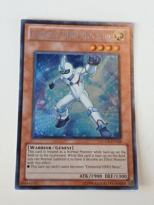Yugioh! Elemental HERO Neos Alius LCGX-EN028 Secret Rare Unlimited Edition-image