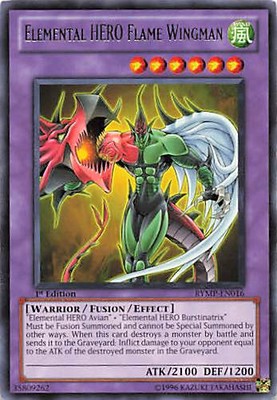Yu-Gi-Oh! Ra Yellow Mega Pack Elemental HERO Flame Wingman #RYMP-EN016 1st Ed-image