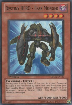 Destiny HERO - Fear Monger - LCGX-EN130 - Common - Unlimited Edition x1 - Near M-image