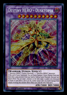 Destiny HERO - Dusktopia BLLR-EN025 Battles of Legend: Light's Revenge 1st Ed NM-image