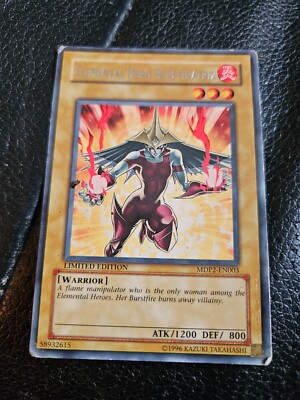 Elemental Hero Burstinatrix, limited edition, 1996 yugioh card-image