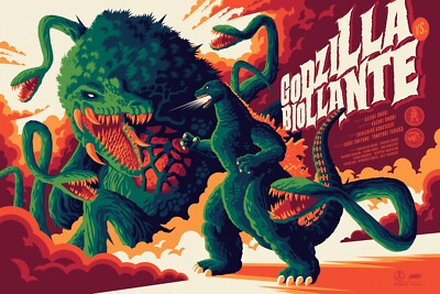 Mondo Godzilla Vs. Biollante VARIANT by Tom Whalen Print Poster King Of Monsters-image