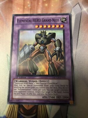 Yugioh! Elemental HERO Grand Neos LCGX-EN060 Super Rare 1st Edition NM/M-image