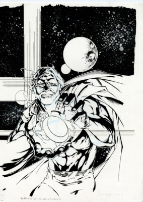 JOHN DYKSTRA Ad Art SPLASH by SPIDER-MAN artist STAR WARS Godzilla TREK Kong SFX-image